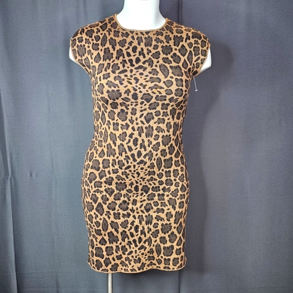Carolina Herrera Leopard Print Mini Dress